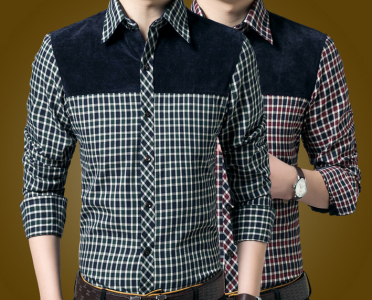 Men's colorful shirt, grided shirts